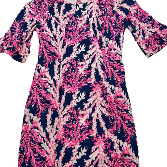 Lilly Pulitzer Fiesta Stretch Nauti Navy Beyond The Sea Dress Women's Size 00 - Picture 1 of 11